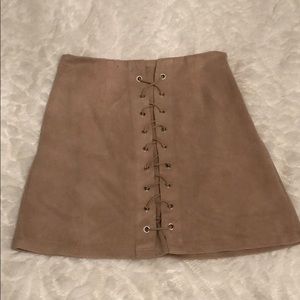Seek suede skirt